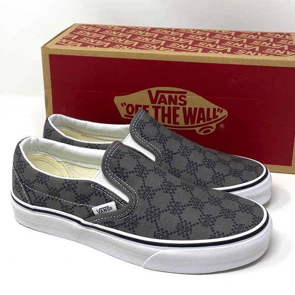 VANS Classic Slip On Sneaker Canvas Pewter Skate Shoe Low Women Size VN0A7Q5DPWT - Picture 2 of 10